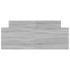 Estructura de cama con cabecero piecero gris Sonoma 120x190