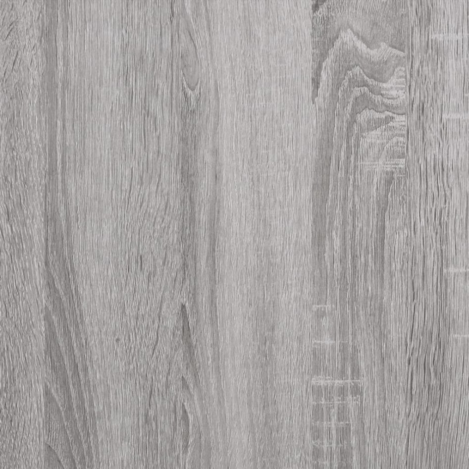 Estructura de cama con cabecero piecero gris Sonoma 120x190