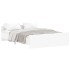 Estructura de cama sin colchón blanco 140x190