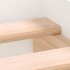 Estructura de cama sin colchón blanco 140x190