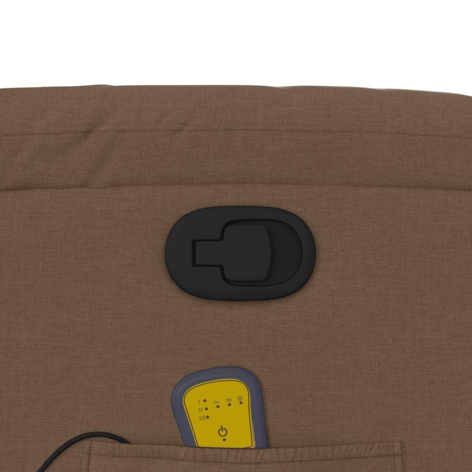 Sillón reclinable con masaje de tela