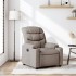 Sillón reclinable de tela gris
