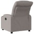 Sillón reclinable de tela gris