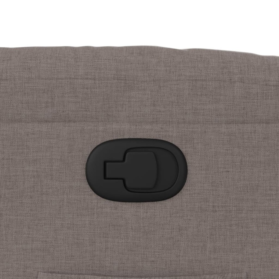 Sillón reclinable de tela gris