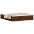 Estructura de cama marrón roble 180x200