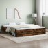 Estructura de cama roble ahumado 180x200
