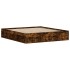 Estructura de cama roble ahumado 180x200