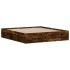 Estructura de cama roble ahumado 180x200