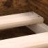 Estructura de cama roble ahumado 180x200