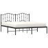 Estructura cama sin colchón con cabecero metal negro 180x200
