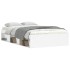 Estructura de cama blanca 120x200