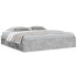 Estructura de cama gris hormigón 200x200