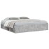 Estructura de cama gris hormigón 200x200