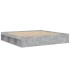 Estructura de cama gris hormigón 200x200