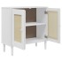 Aparador SENJA aspecto de ratán madera pino blanco 80x35x80