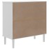 Aparador SENJA aspecto de ratán madera pino blanco 80x35x80