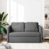 Sofá cama de suelo 2 en 1 tela gris oscuro 112x174x55