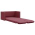 Sofá cama de suelo 2 en 1 tela rojo tinto 112x174x55