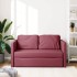 Sofá cama de suelo 2 en 1 tela rojo tinto 112x174x55