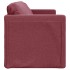 Sofá cama de suelo 2 en 1 tela rojo tinto 112x174x55