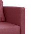 Sofá cama de suelo 2 en 1 tela rojo tinto 112x174x55