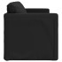 Sofá cama de suelo 2 en 1 cuero sintético negro 112x174x55