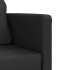 Sofá cama de suelo 2 en 1 cuero sintético negro 112x174x55
