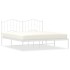 Estructura cama sin colchón con cabecero metal blanco