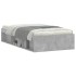 Estructura de cama gris hormigón 90x200