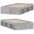 Estructura de cama gris hormigón 90x200
