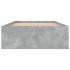 Estructura de cama gris hormigón 90x200