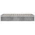 Estructura de cama gris hormigón 90x200