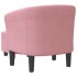 Sillón con taburete terciopelo