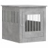 Jaula para perros madera ingeniería gris hormigón 64,5x80x71