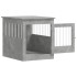 Jaula para perros madera ingeniería gris hormigón 64,5x80x71