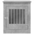 Jaula para perros madera ingeniería gris hormigón 64,5x80x71