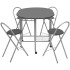 Conjunto de comedor plegable 5 piezas MDF