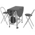 Conjunto de comedor plegable 5 piezas MDF