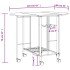 Conjunto de comedor plegable 5 piezas MDF