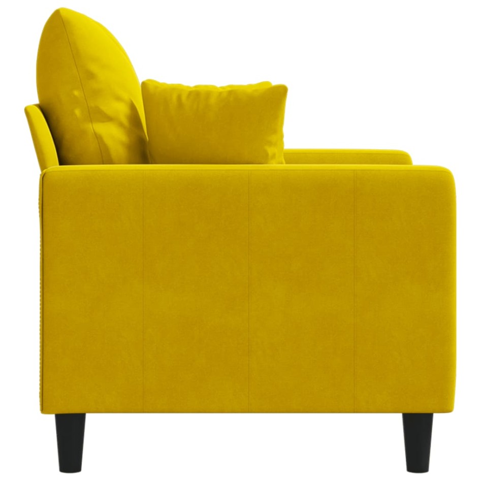 Sillón de terciopelo amarillo 60