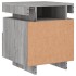 Mesitas de noche con luces LED 2 uds gris Sonoma 40x39x48,5