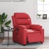 Sillón reclinable eléctrico de cuero sintético