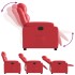 Sillón reclinable eléctrico de cuero sintético