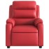 Sillón reclinable eléctrico de cuero sintético