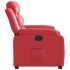 Sillón reclinable eléctrico de cuero sintético
