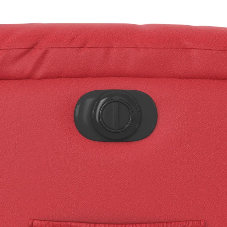 Sillón reclinable eléctrico de cuero sintético