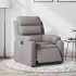 Sillón reclinable eléctrico tela gris