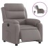 Sillón reclinable eléctrico tela gris