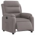 Sillón reclinable eléctrico tela gris