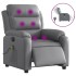 Sillón de masaje reclinable eléctrico cuero sintético